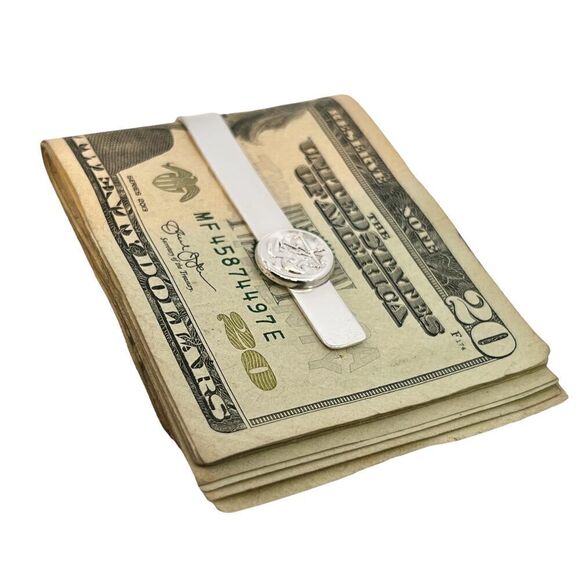 Georg Jensen Estate Money Clip Tie Clip Silver GJ32 - Picture 6 of 16